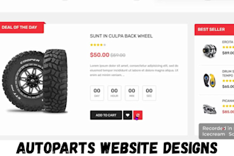 autoparts shopify store, automotive car part website, vehicle parts dropshipping