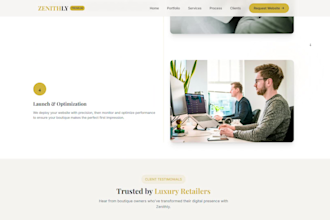 build a modern showcase website for your local business or shop