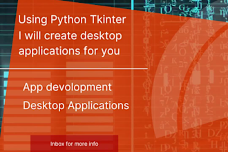 create desktop applications using python tkinter