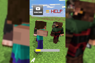basic minecraft animation for shorts