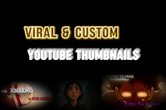 design cinematic and viral youtube thumbnails that grab attention