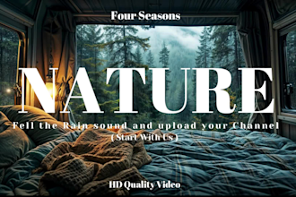 create natural rain videos and relaxing videos