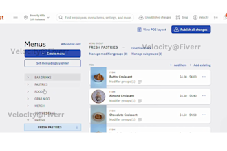 set up,integrate ubereat doordash with toast pos, clover pos, clover, toast pos