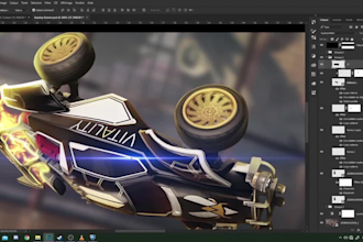 design a rocket league header