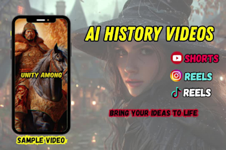 create trending ai history videos and youtube history shorts