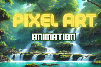 create pixel art animation or illustrations