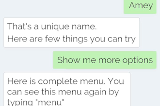 design a conversational UI experience