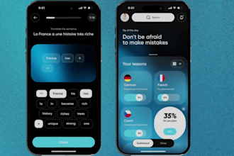 design and develop language learning app, translator app, e learning app