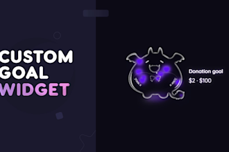 do custom goal widget of your character