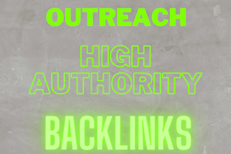 do SEO backlinks through high da guest posts and blogger outreach link building