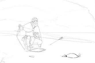 do 2d line art animation pencil sketch frame by frame and marketing video