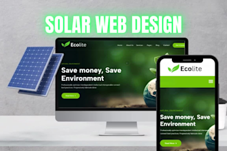 design solar energy website design for solar agencies