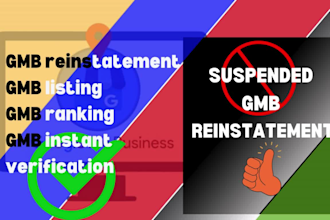 do gmb reinstatement, gmb instant verification, gmb suspended