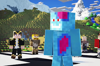 create a professional minecraft animation for tiktok reels, youtube channel