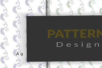 do pattern design for textile, fabric, clothing, geometrical