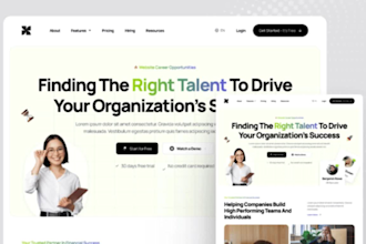 design recruitment website, job board, staffing agency site