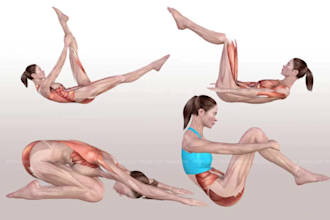 make 3d workout 320 videos women in 4k qualy