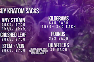 make a kratom cannabis nootropic advert for company, product