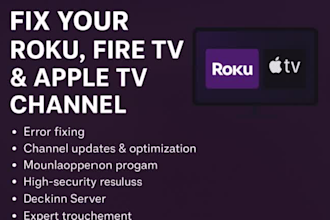 develop and publish custom roku TV apps and channels