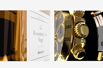 do 3d product modeling, perfume bottle and realistic render