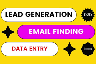 do b2b lead generation email finding email building and business data base