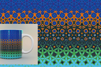 create a graphic seamless pattern for textiles