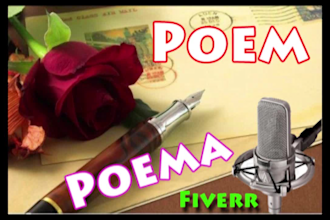 read a poem in deep voice, romantic spanish