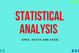 help you statistical analysis using spss, stata and excel
