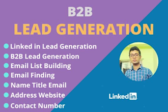 do b2b lead generation and linkedin prospect list building