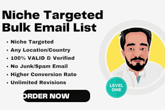 create niche targeted verified email list