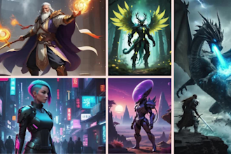 ai image generation cartoon characters product image fantasy