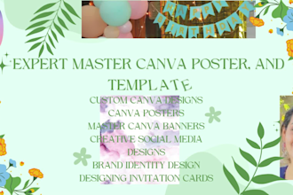 design expert master canva poster, and template