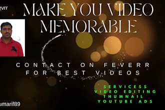 video editing ,thumnail,video mixing