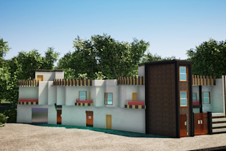 make architectural 3d model and render in sketchup