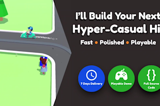 develop a hyper casual mobile game in unity