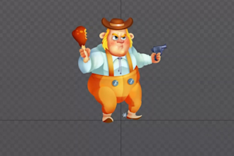 create a 2d spine animation for your character