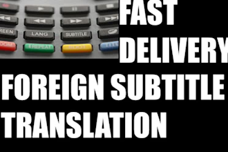 translate subtitles from english to chinese