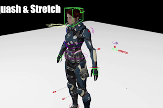professionally rig 3d characters, live2d, vrchat avatar, vtuber blender projects