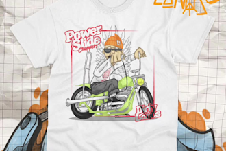 make an t shirt or merch design using my artwork