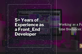 be your html, CSS, bootstrap, and javascript developer