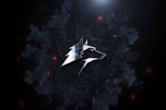 create custom logo animation intro and outro 3d