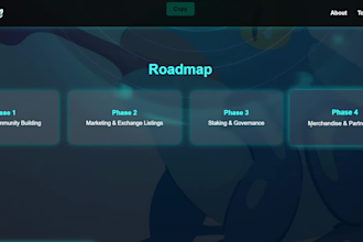 create crypto token website, coin or meme website