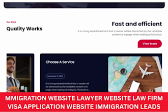 immigration website lawyer website law firm wordpress website immigration leads