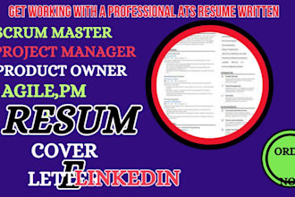 do scum master resume, project management, product manager, pmp and agile