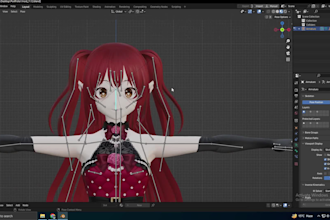 rig your character in blender for vtuber vrchat and games