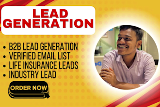 generate life insurance and b2b industry leads with verified emails