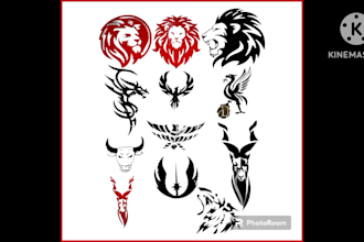 design logo sticker calligraphy sticker for your organization
