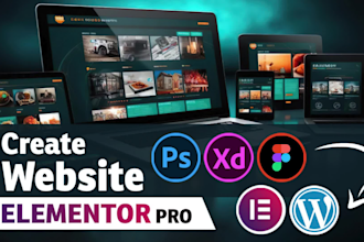 design wordpress website with elementor and convert figma to wordpress