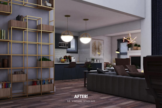 do 3d virtual staging, renovation and declutter for your real estate listing