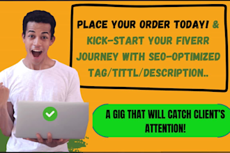 write SEO optimized fiverr gig titles and descriptions